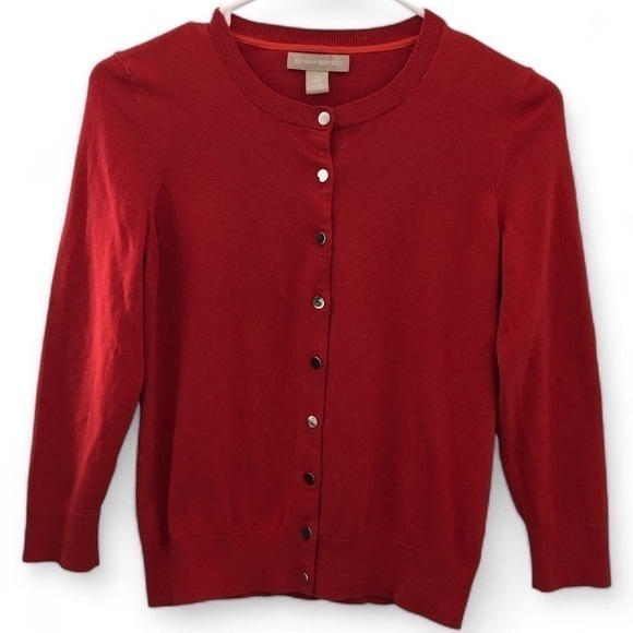 🌟BANANA REPUBLIC •Crew Neck Cardigan❤️ - Picture 1 of 4